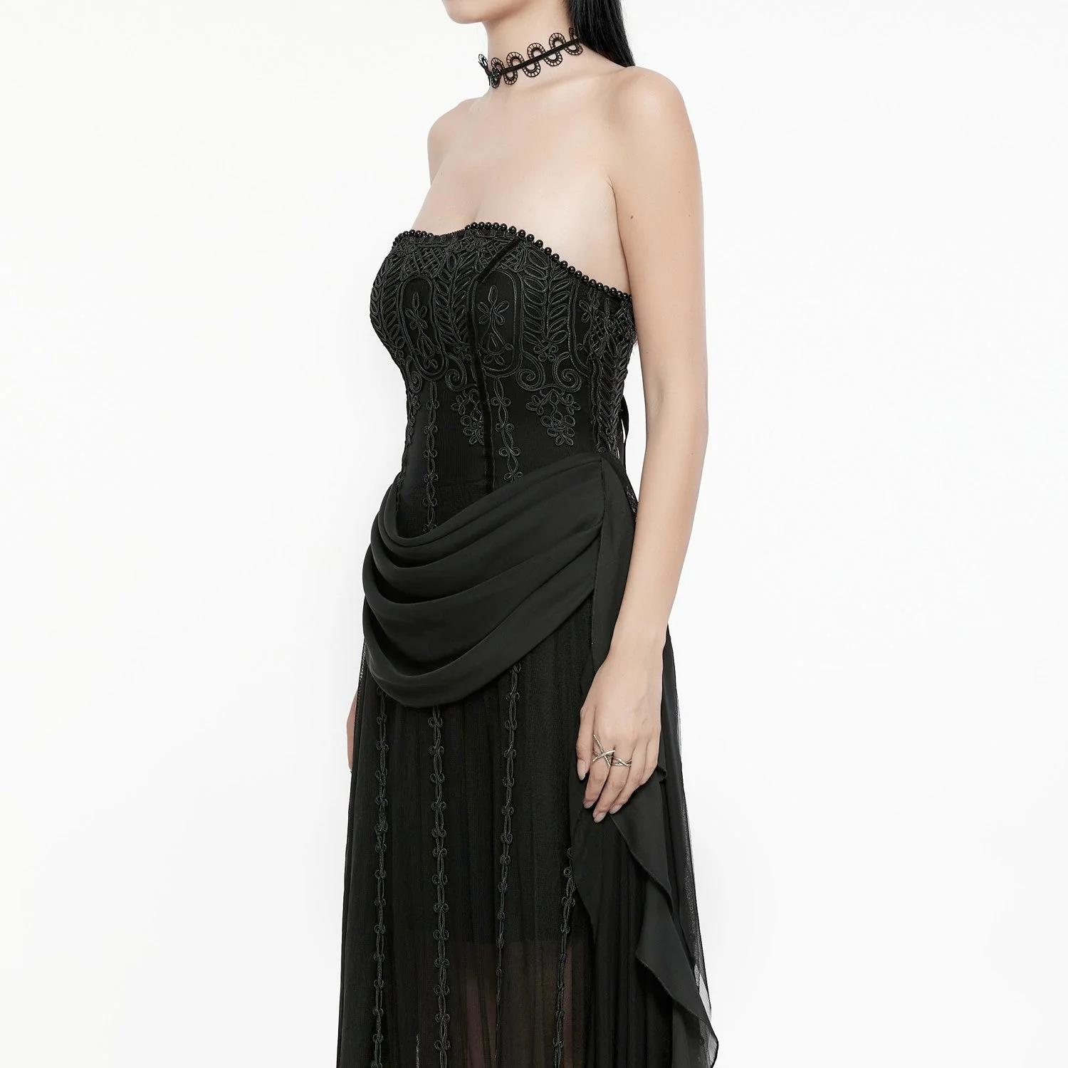 Vestido Largo Gótico-Romántico"Elvira" - Image 2