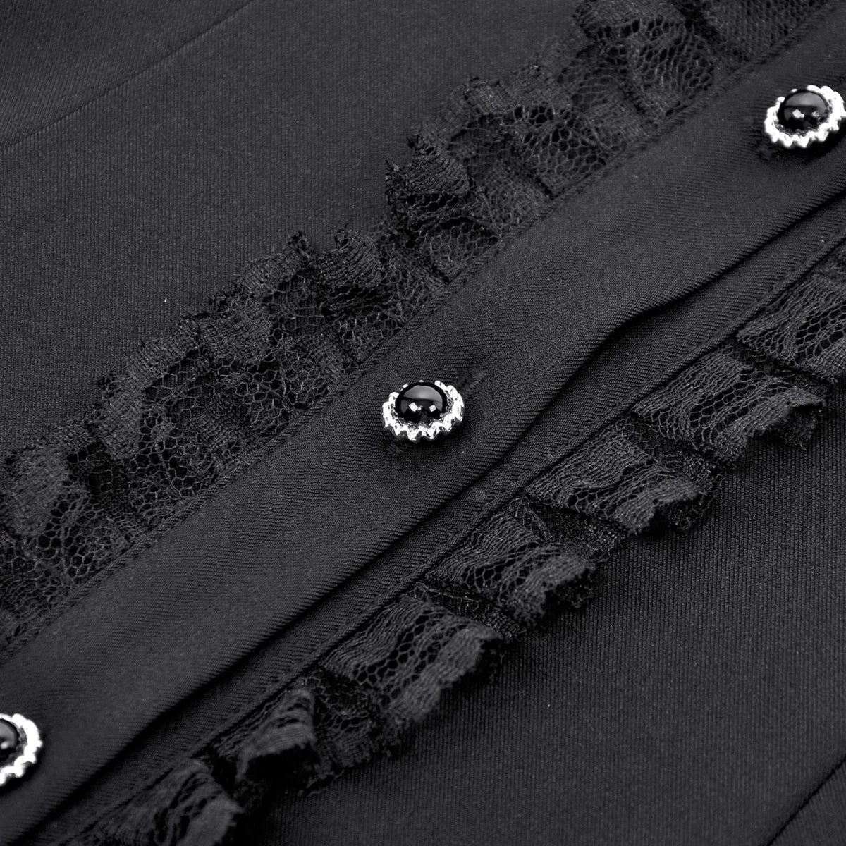 Vestido Mini con Pechera de Volantes y Lazos - Image 12