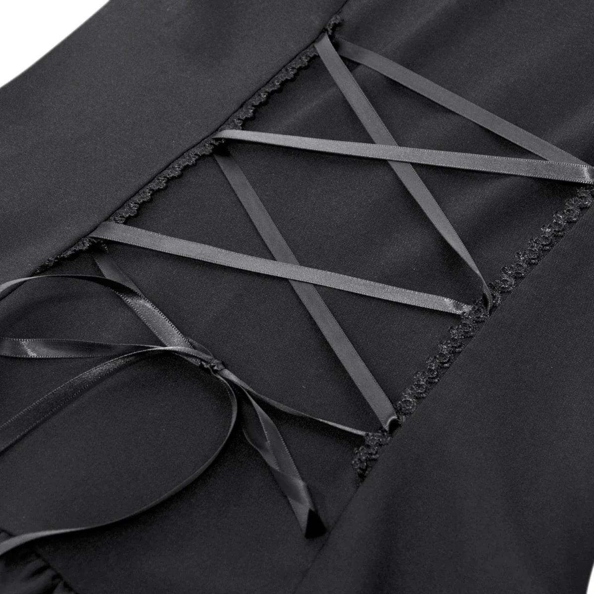 Vestido Mini con Pechera de Volantes y Lazos - Image 13