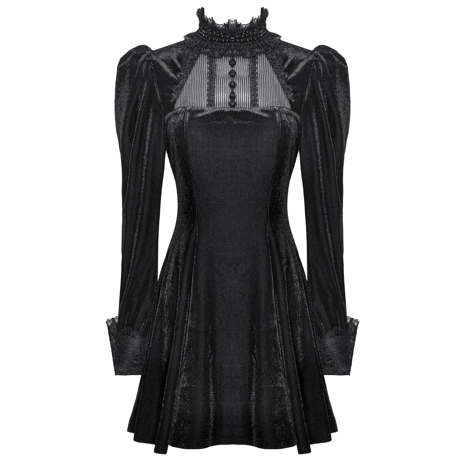 Minivestido Gótico de Terciopelo"Seraphina" - Image 6