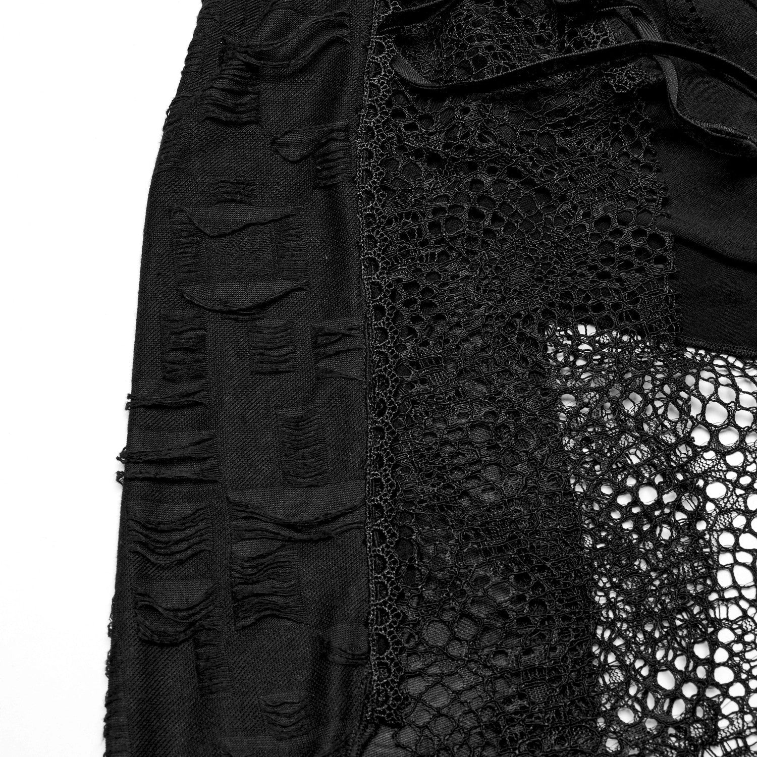 Vestido Desgastado con Hebillas y Rejilla “Widow's Kiss” - Image 9