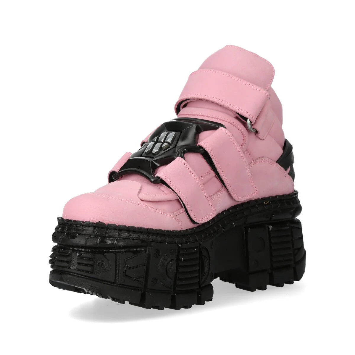 Botín Rosa Plataforma Velcro New Rock - Image 5